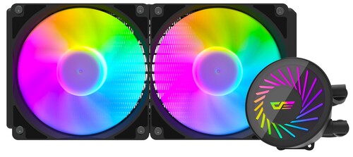 Купить Система охлаждения DarkFlash Radiant DCS 240 черная  5435800. Характеристики, отзывы и цены в Донецке