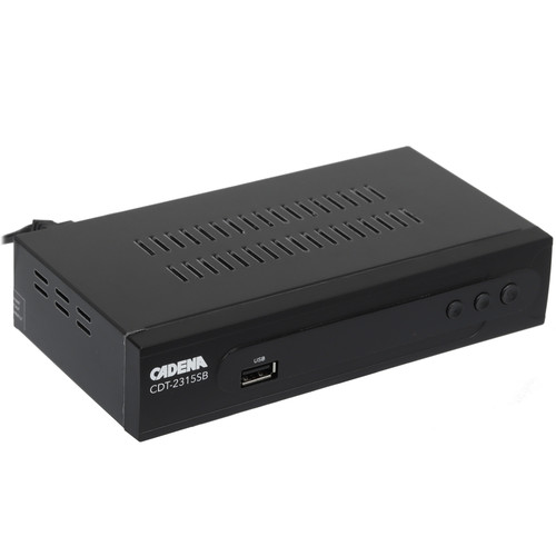 Купить Приставка для цифрового ТВ Cadena CDT-2315SB черный  9093561. Характеристики, отзывы и цены в Донецке