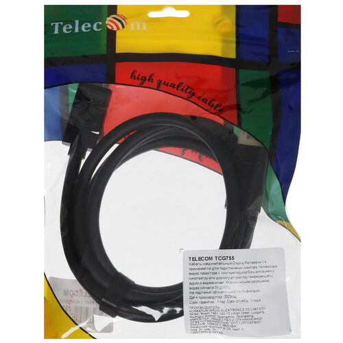 Купить Кабель  Telecom DisplayPort - DisplayPort, 1.5 м  5471602. Характеристики, отзывы и цены в Донецке