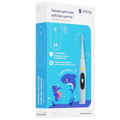 Купить Электрическая зубная щетка Sibling голубой  9145402. Характеристики, отзывы и цены в Донецке