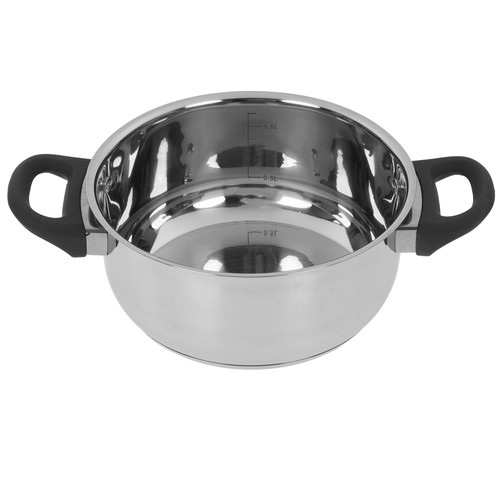 Купить Кастрюля Appetite Polly HU14203 2 л 18 см серый  9294706. Характеристики, отзывы и цены в Донецке