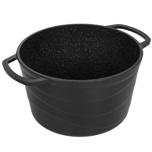 Купить Кастрюля НМП Литая Гранит L186640i 4 л 22 см черный  9149669. Характеристики, отзывы и цены в Донецке