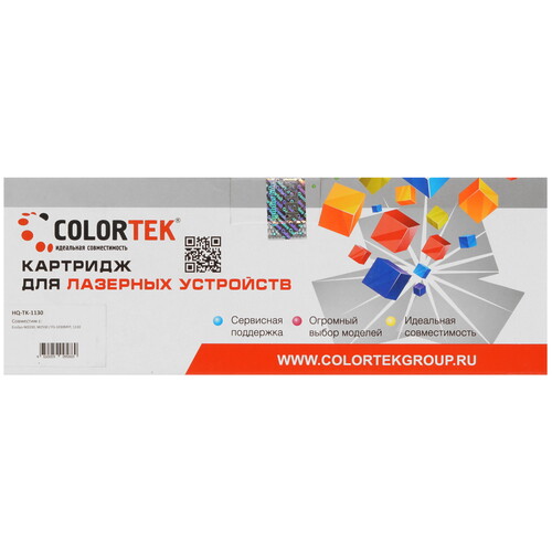 Купить Картридж лазерный Colortek TK-1130 черный  8157629. Характеристики, отзывы и цены в Донецке