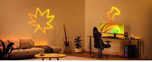 Купить Умная неоновая лента Govee RGBIC H61A03D1 RGBIC, 3 м  5488150. Характеристики, отзывы и цены в Донецке