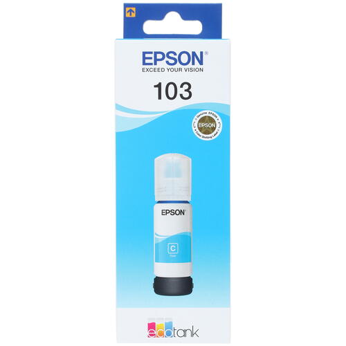 Купить Чернила водорастворимые Epson 103 [C13T00S24A] голубой  1312401. Характеристики, отзывы и цены в Донецке