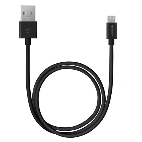 Купить Кабель круглый DEPPA micro USB - USB 2.0 Type-A черный 1.2 м  0144452. Характеристики, отзывы и цены в Донецке