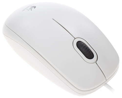 Купить Мышь проводная Logitech B100 [910-003360] белый  0172290. Характеристики, отзывы и цены в Донецке