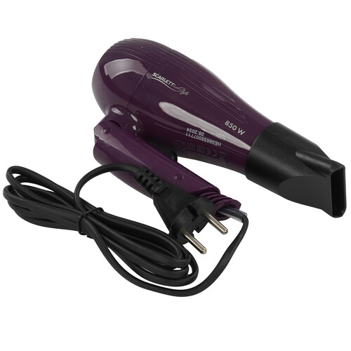 Купить Фен Scarlett SC-HD70T24 фиолетовый/черный  8116549. Характеристики, отзывы и цены в Донецке