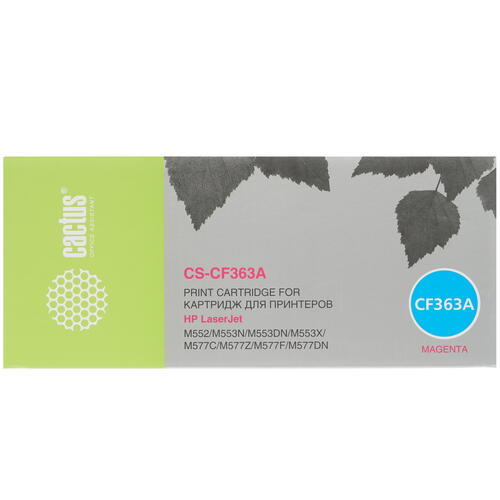 Купить Картридж лазерный Cactus CS-CF363A пурпурный, с чипом  7967952. Характеристики, отзывы и цены в Донецке