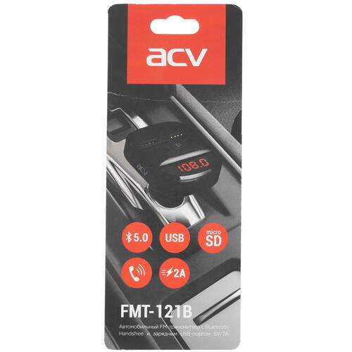 Купить FM-трансмиттер ACV FMT-121B  5332625. Характеристики, отзывы и цены в Донецке