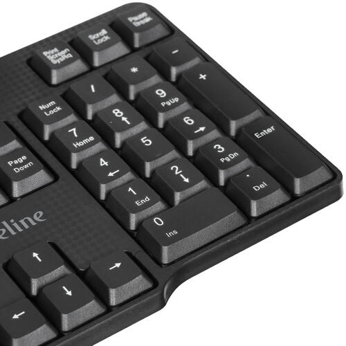 Купить Клавиатура+мышь  проводная  Aceline KM-507BU черный  1359877. Характеристики, отзывы и цены в Донецке