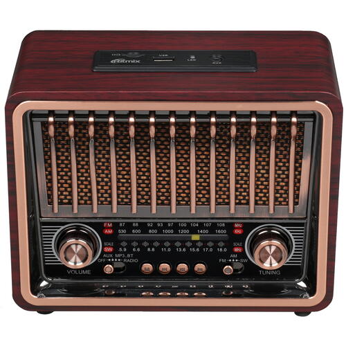 Купить Радиоприемник Ritmix RPR-089 REDWOOD коричневый  5098468. Характеристики, отзывы и цены в Донецке