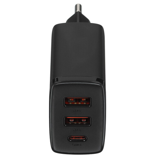 Купить Сетевое зарядное устройство Baseus Compact 2U+C черный  5495784. Характеристики, отзывы и цены в Донецке