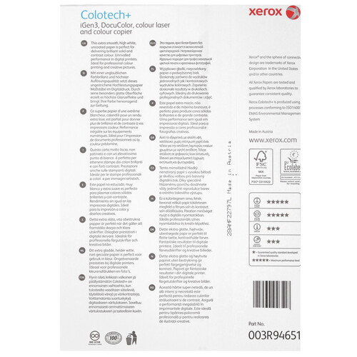 Купить Бумага Xerox Colotech+ белый  9206708. Характеристики, отзывы и цены в Донецке