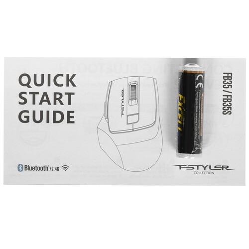 Купить Мышь беспроводная A4Tech Fstyler FB35  белый  9279692. Характеристики, отзывы и цены в Донецке