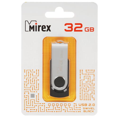 Купить Память USB Flash 32 ГБ Mirex SWIVEL [13600-FMURUS32]  5043517. Характеристики, отзывы и цены в Донецке