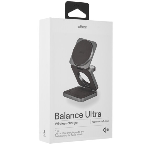 Купить Беспроводное зарядное устройство uBear Balance Ultra серый  9268170. Характеристики, отзывы и цены в Донецке