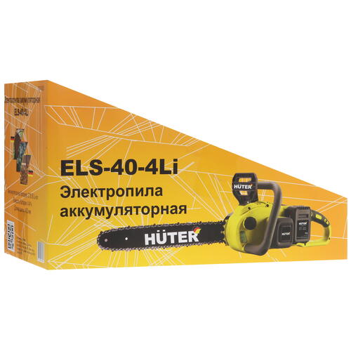 Купить Аккумуляторная цепная пила Huter ELS-40-4 Li  шина - 40 см (16")  9070123. Характеристики, отзывы и цены в Донецке