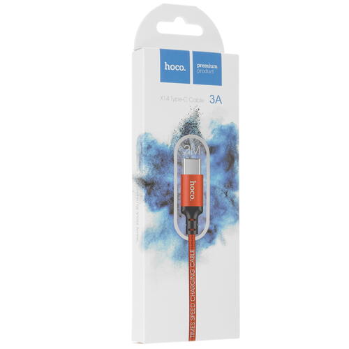 Купить Кабель круглый Hoco USB Type-C - USB 2.0 Type-A красный 2 м  5452408. Характеристики, отзывы и цены в Донецке