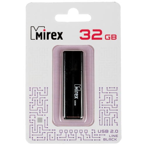 Купить Память USB Flash 32 ГБ Mirex LINE [13600-FMULBK32]  5043518. Характеристики, отзывы и цены в Донецке