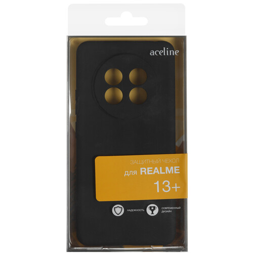 Купить Накладка  Aceline Fresh для realme 13+ черный  9202378. Характеристики, отзывы и цены в Донецке