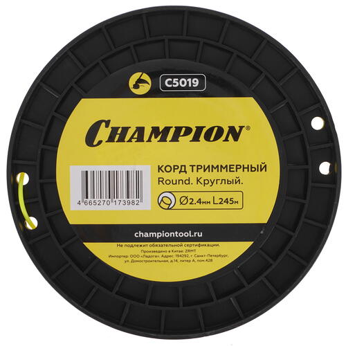 Купить Леска для триммеров Champion Round C5019  1215835. Характеристики, отзывы и цены в Донецке