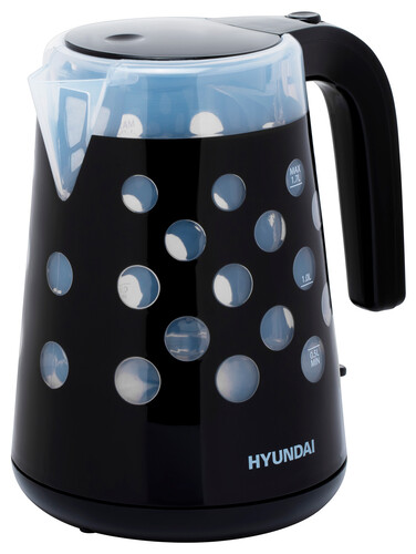Купить Электрочайник Hyundai HYK-G2012 черный  5336097. Характеристики, отзывы и цены в Донецке