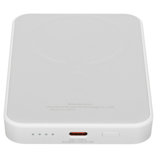 Купить Портативный аккумулятор Baseus Magnetic Mini C+Qi белый  5636192. Характеристики, отзывы и цены в Донецке
