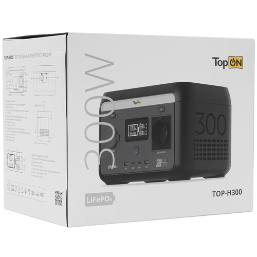 Купить Портативная зарядная станция TopON TOP-H300 серый  9224469. Характеристики, отзывы и цены в Донецке