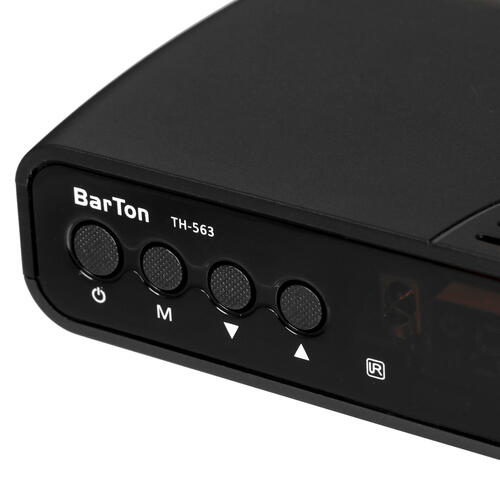 Купить Приставка для цифрового ТВ BarTon TH-563 черный  5056039. Характеристики, отзывы и цены в Донецке