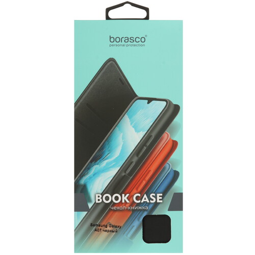 Купить Чехол-книжка  BoraSCO для Samsung Galaxy A07 черный  5634855. Характеристики, отзывы и цены в Донецке