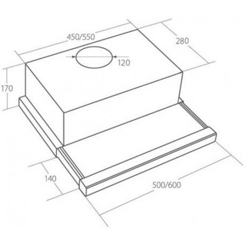 Купить Вытяжка телескопическая Akpo WK-7 Light eco 60 черный/черный  1147126. Характеристики, отзывы и цены в Донецке