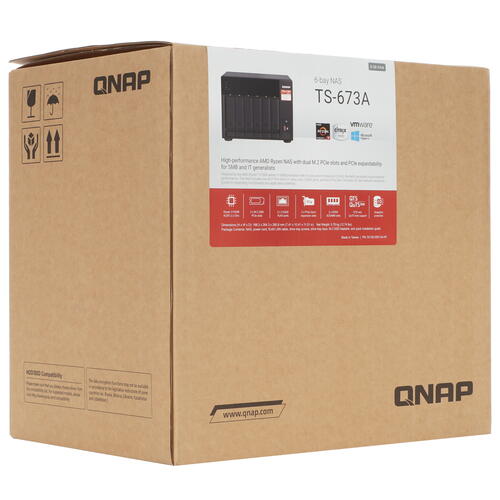Купить Сетевое хранилище (NAS) QNAP TS-673A-8G  5090101. Характеристики, отзывы и цены в Донецке