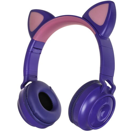 Купить Беспроводные/проводные наушники Qumo Party Cat фиолетовый  4790545. Характеристики, отзывы и цены в Донецке