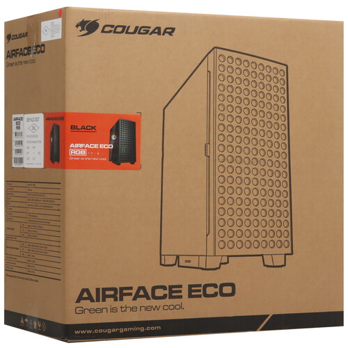 Купить Корпус Cougar Airface ECO RGB  черный  5603812. Характеристики, отзывы и цены в Донецке