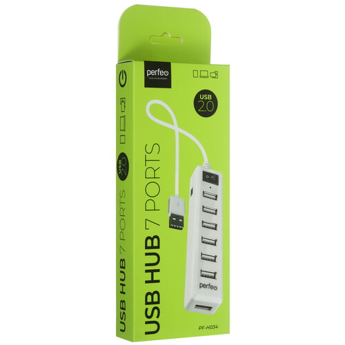 Купить USB-разветвитель Perfeo PF-H034  5481787. Характеристики, отзывы и цены в Донецке