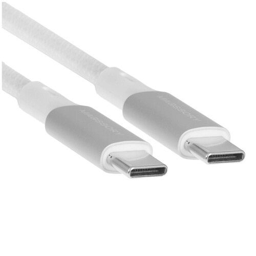 Купить Кабель круглый Magssory USB Type-C - USB Type-C белый 2.4 м  9265524. Характеристики, отзывы и цены в Донецке