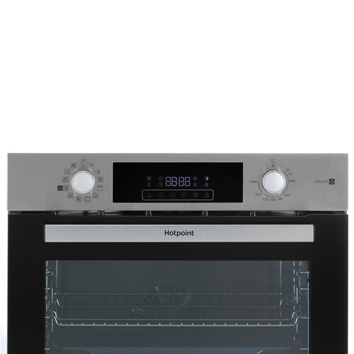 Купить Электрический духовой шкаф Hotpoint HSTF 1231 JSAH IX серебристый  9231960. Характеристики, отзывы и цены в Донецке
