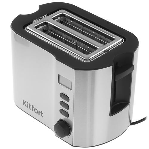 Купить Тостер Kitfort КТ-6251 серебристый  9078343. Характеристики, отзывы и цены в Донецке