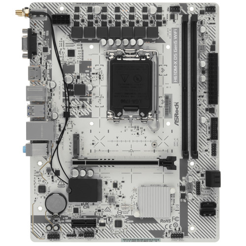 Купить Материнская плата ASRock H610M-X D5 Gen5 WiFi  5922675. Характеристики, отзывы и цены в Донецке