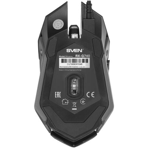 Купить Мышь проводная SVEN RX-G740  1609144. Характеристики, отзывы и цены в Донецке