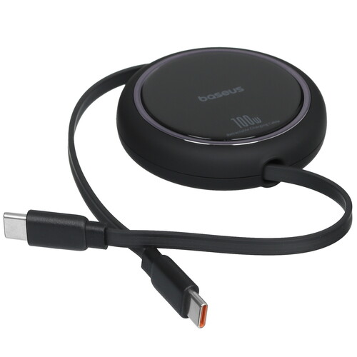 Купить Кабель автосмотка Baseus USB Type-C - USB Type-C черный 1 м  5482559. Характеристики, отзывы и цены в Донецке