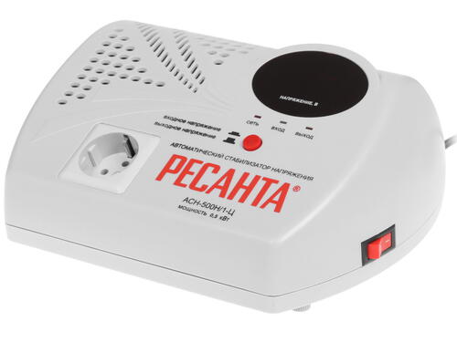 Купить Стабилизатор напряжения Ресанта АСН-500 Н/1-Ц  7901339. Характеристики, отзывы и цены в Донецке