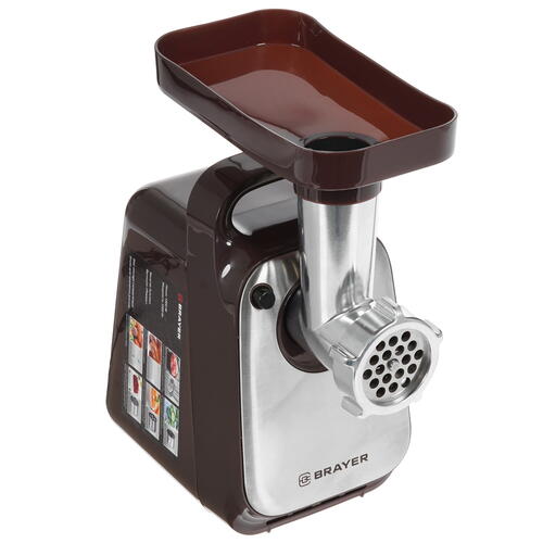 Купить Мясорубка электрическая BRAYER BR1601 коричневый  5301753. Характеристики, отзывы и цены в Донецке