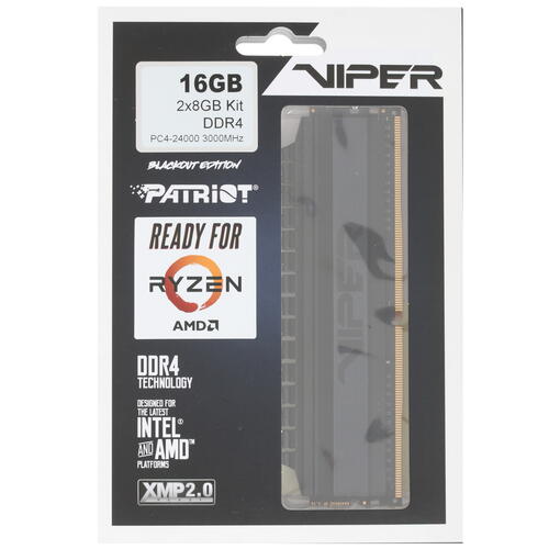 Купить Оперативная память Patriot Viper 4 Blackout [PVB416G300C6K] 16 ГБ  1639862. Характеристики, отзывы и цены в Донецке