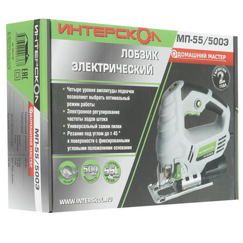 Купить Электрический лобзик Интерскол МП-55/500Э  8104710. Характеристики, отзывы и цены в Донецке