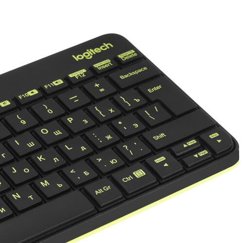 Купить Клавиатура+мышь беспроводная   Logitech MK240 Nano Black черный  5074610. Характеристики, отзывы и цены в Донецке