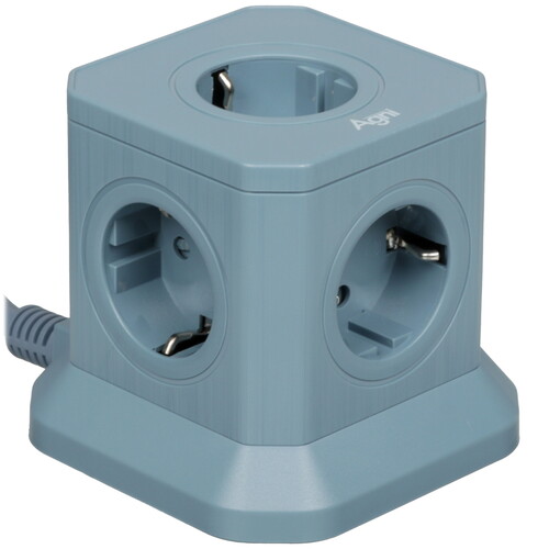 Купить Сетевой фильтр AGNI TP-VE4U5E синий  9289271. Характеристики, отзывы и цены в Донецке