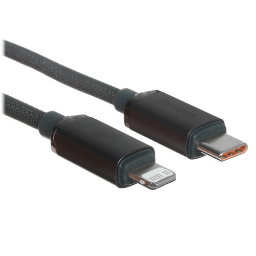 Купить Кабель круглый Baseus Lightning 8-pin - USB Type-C черный 1.2 м  5627563. Характеристики, отзывы и цены в Донецке