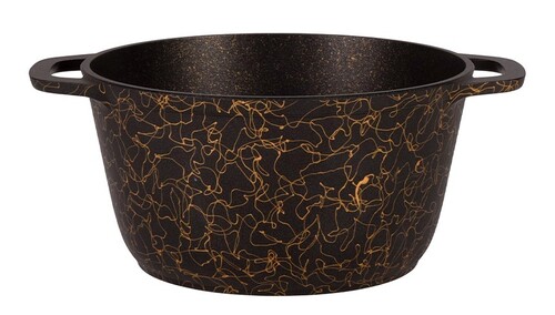 Купить Кастрюля Kukmara Грация кчз35а 3.5 л 22 см черный  9144739. Характеристики, отзывы и цены в Донецке